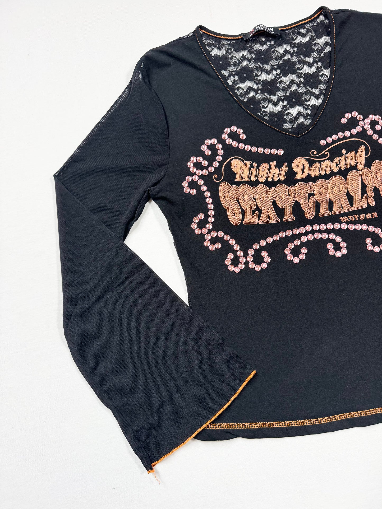 Morgan De Toi Long Sleeved “Night Dancing Sexygirls” Top ♡ S