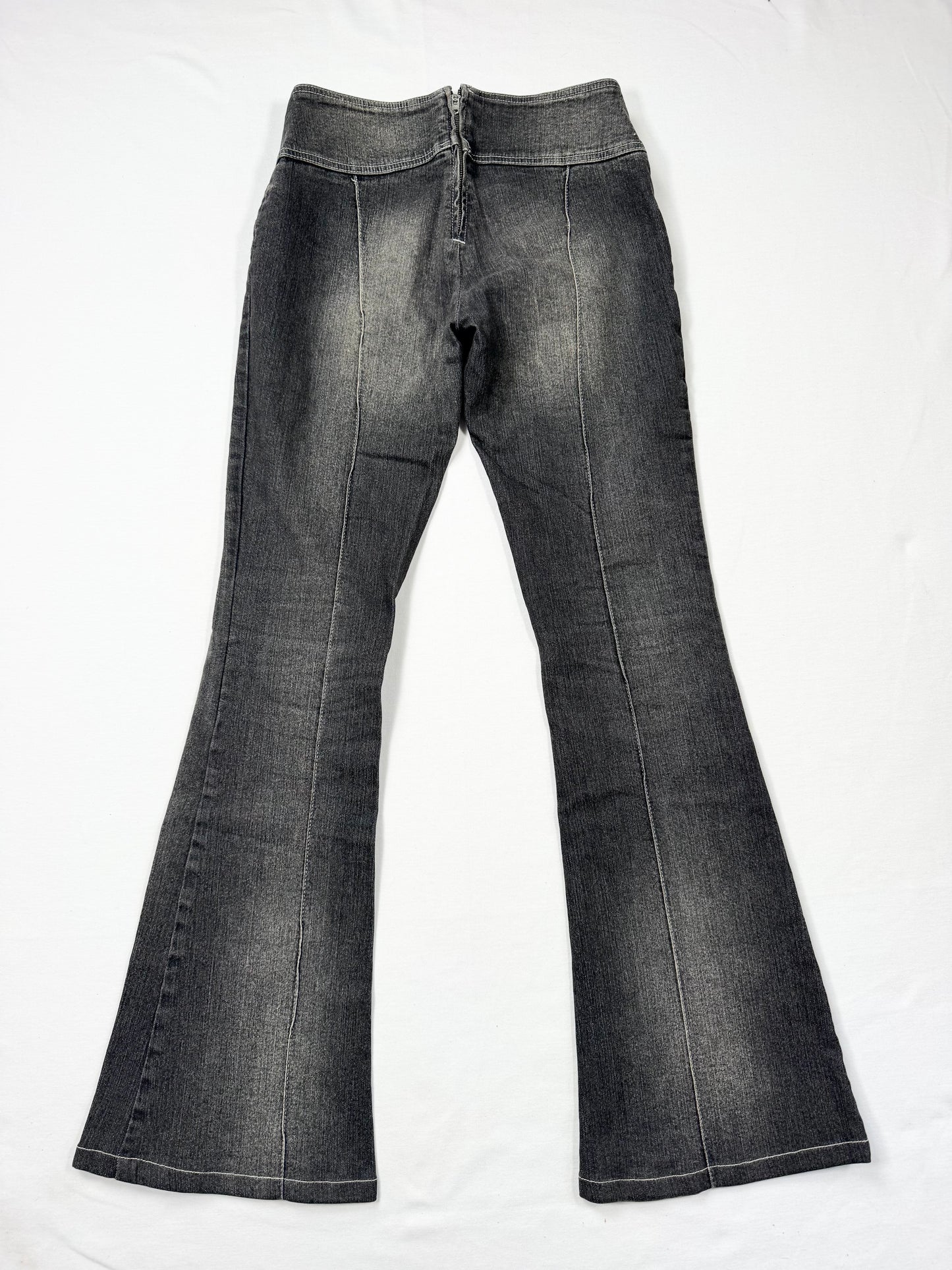 Miss Sixty Flared Grey Nixie Jeans ♡ 27”