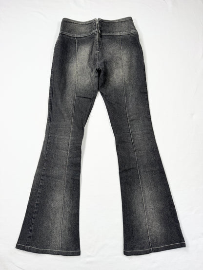 Miss Sixty Flared Grey Nixie Jeans ♡ 27”