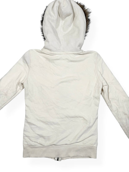 Aero Leopard Fur Hood Zip Up ♡ Size S