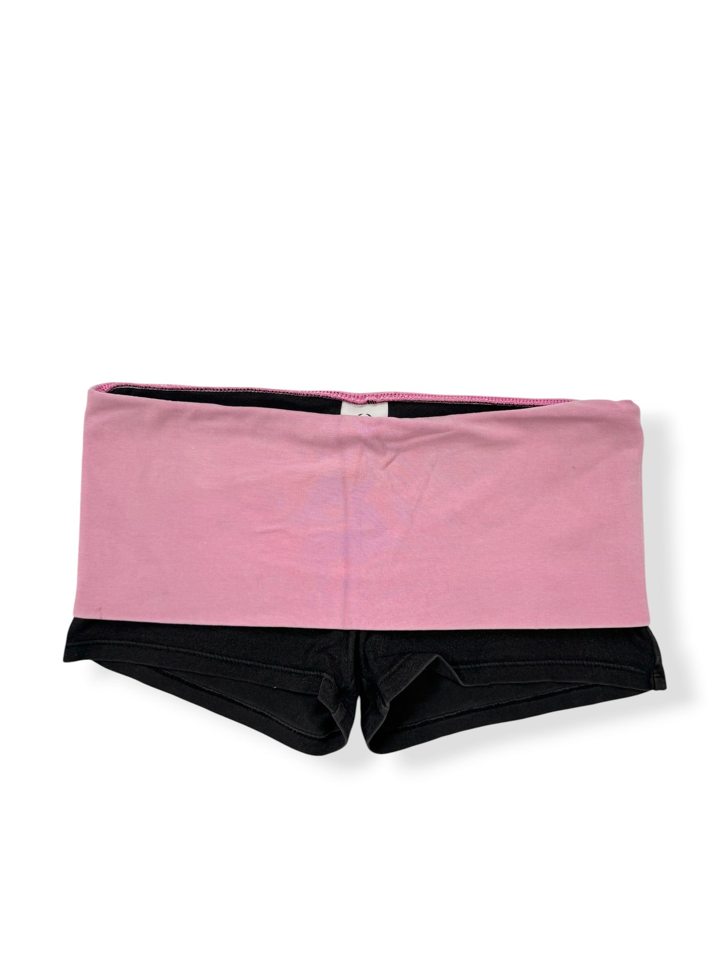PINK Fold Over Mini Shorts ♡ S