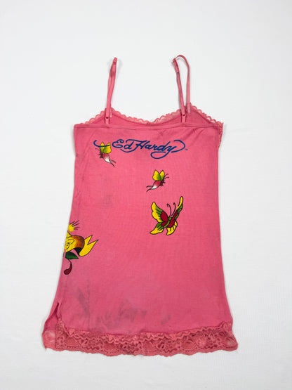 Ed Hardy Pink Butterfly Cami ♡ S