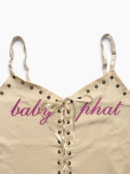 Baby Phat Lace Up Cami ♡ M/L