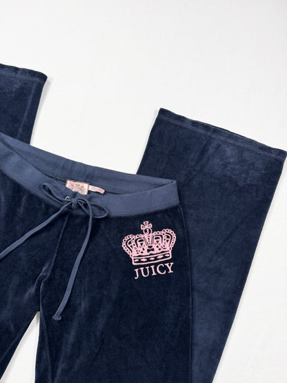 Juicy Couture Navy & Pink Velour Tracksuit Set ♡ XS/M