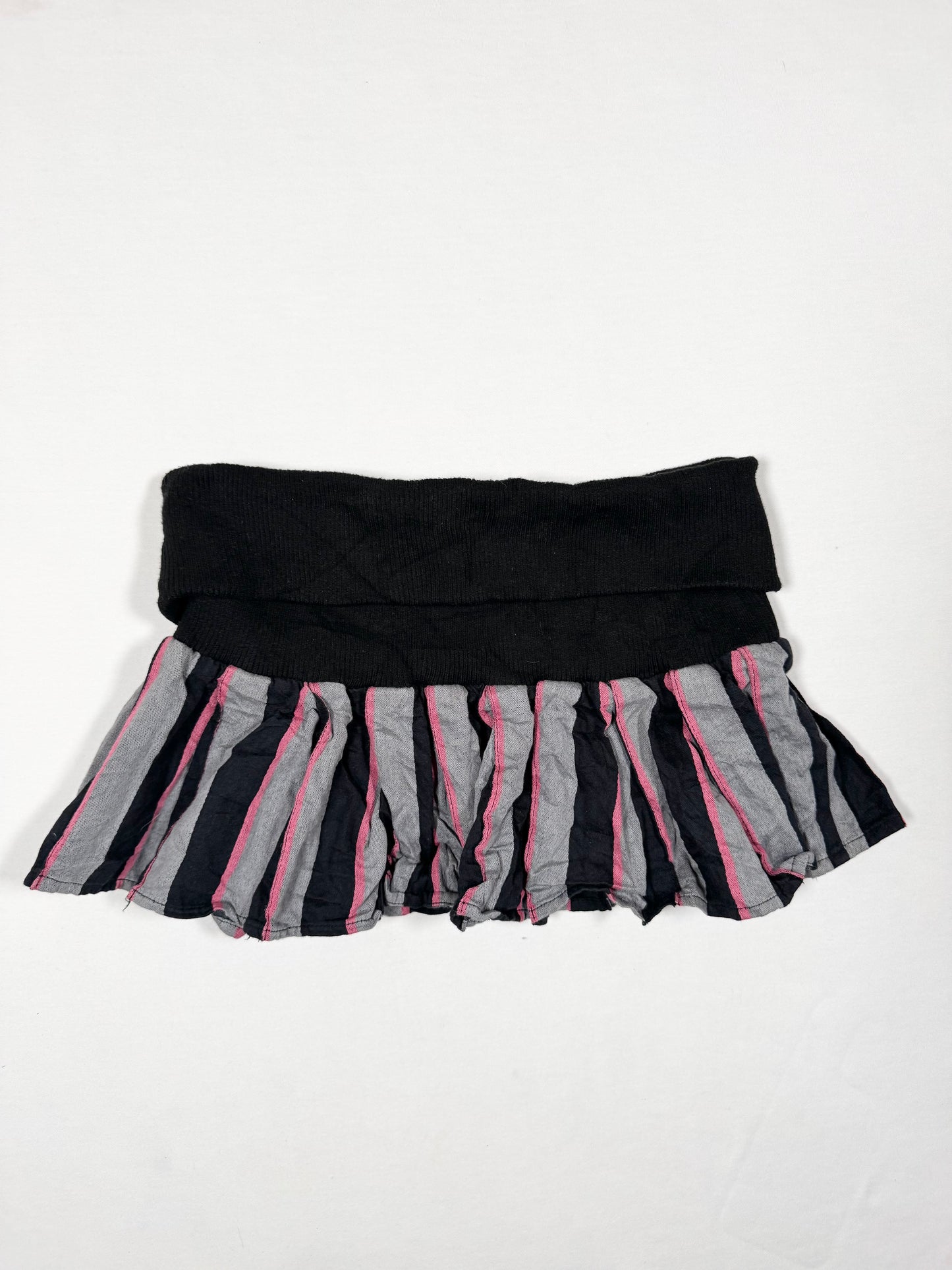 Gyaru O Ring Fold Over Mini Skirt ♡ Size S/M