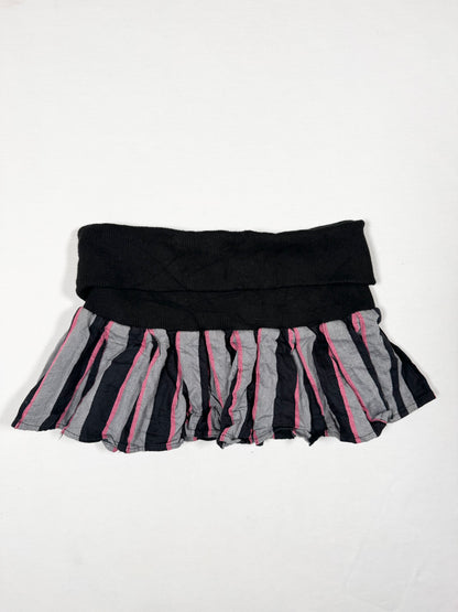 Gyaru O Ring Fold Over Mini Skirt ♡ Size S/M