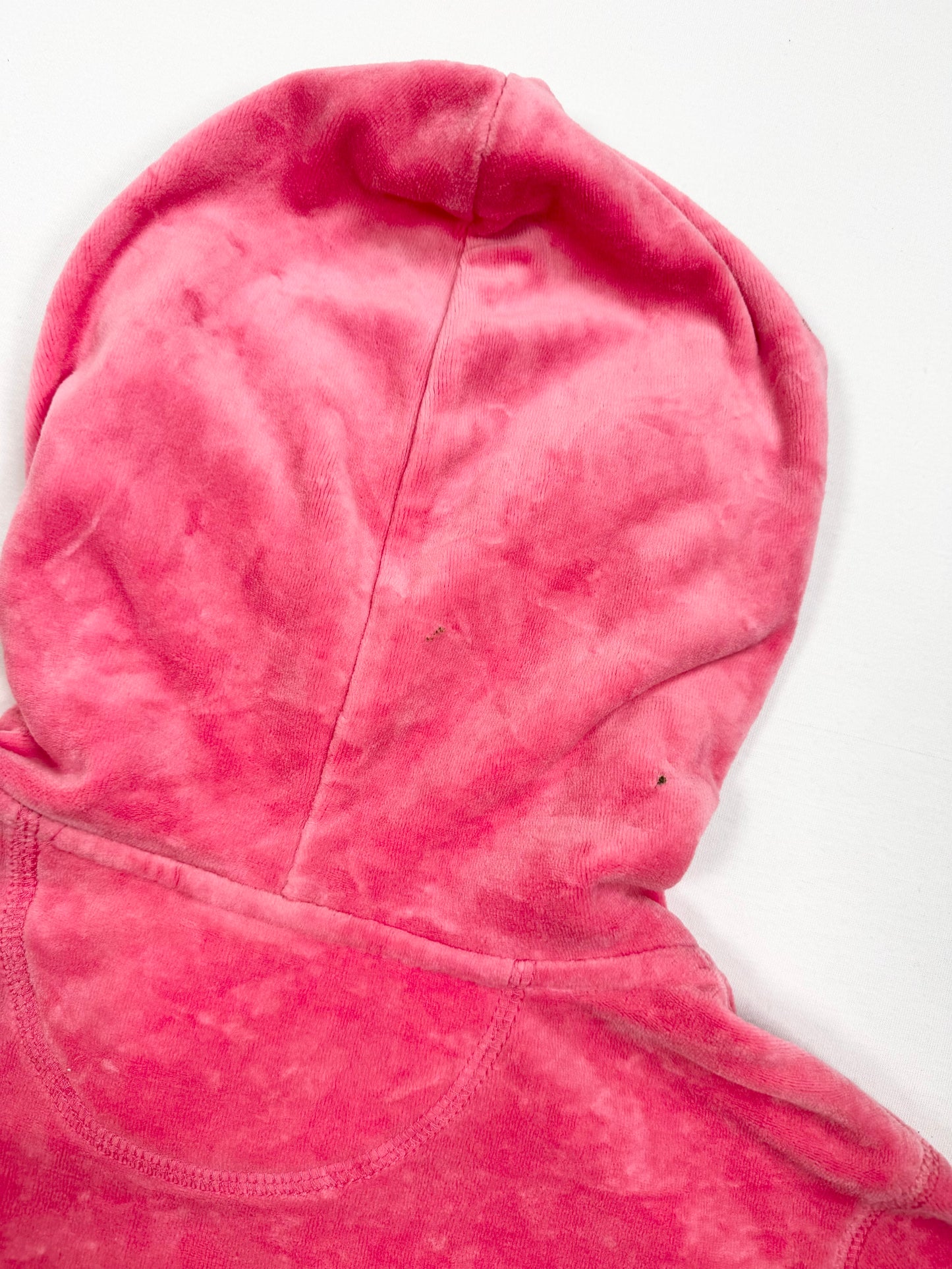 Pink Velour PINK Zip Up Hoodie ♡ L