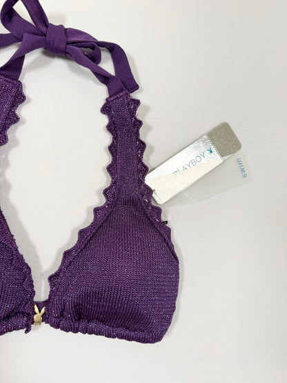 Playboy Purple Glittery Bikini ♡ XS