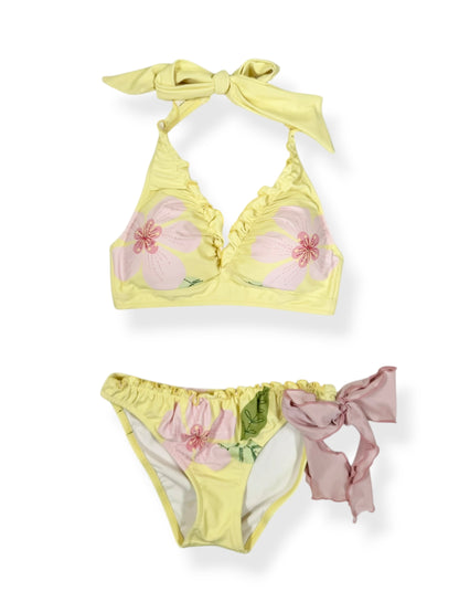Beach Queen Hibiscus Bow Bikini ♡ XS