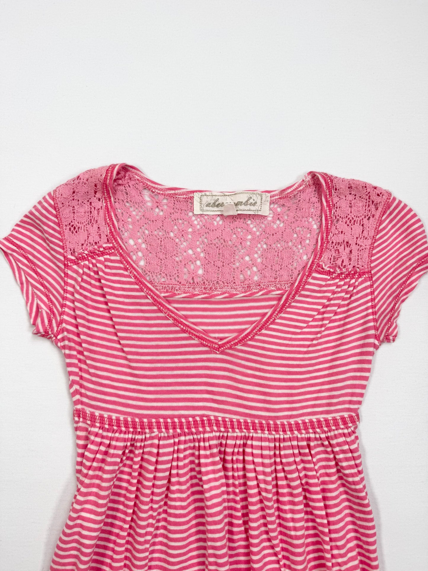 Abercrombie Striped Baby Doll Tee ♡ XXS