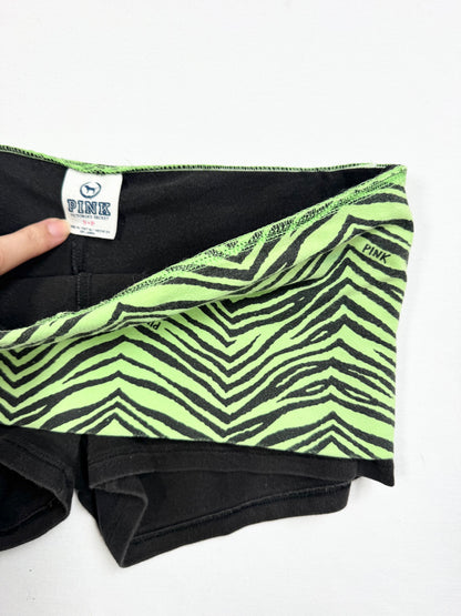 Green Zebra Fold Over Shorts ♡ XS/S