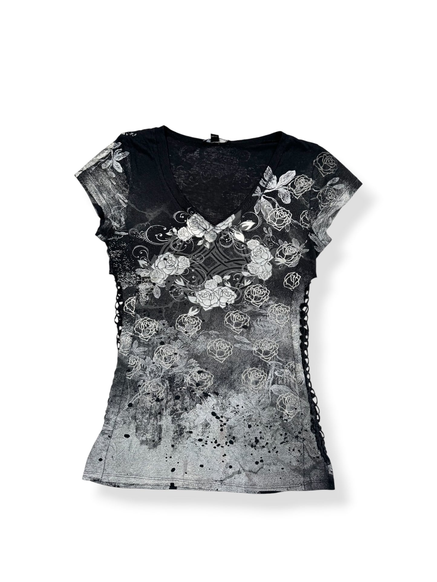 Grunge Lace Sides Tee ♡ S