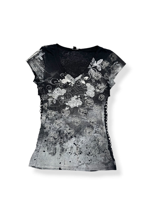 Grunge Lace Sides Tee ♡ S