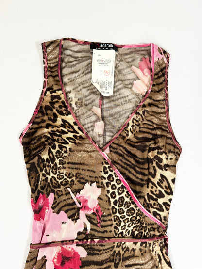Morgan De Toi Flower & Animal Print Dress ♡ S