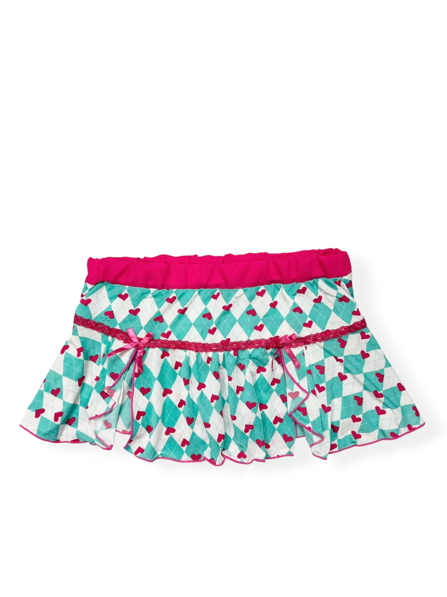 Heart Argyle Cami & Skirt Set ♡ XS/6