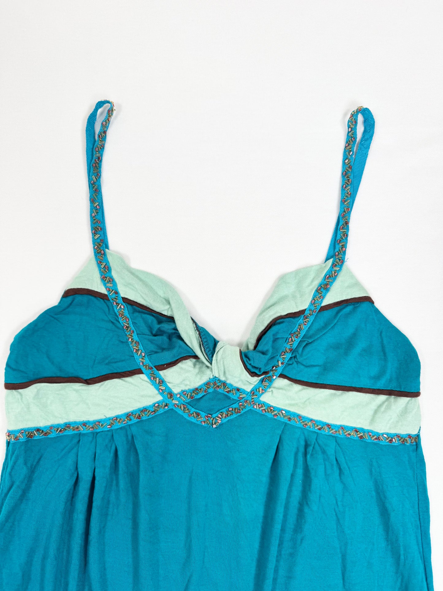 Blue Beaded Cami ♡ XS