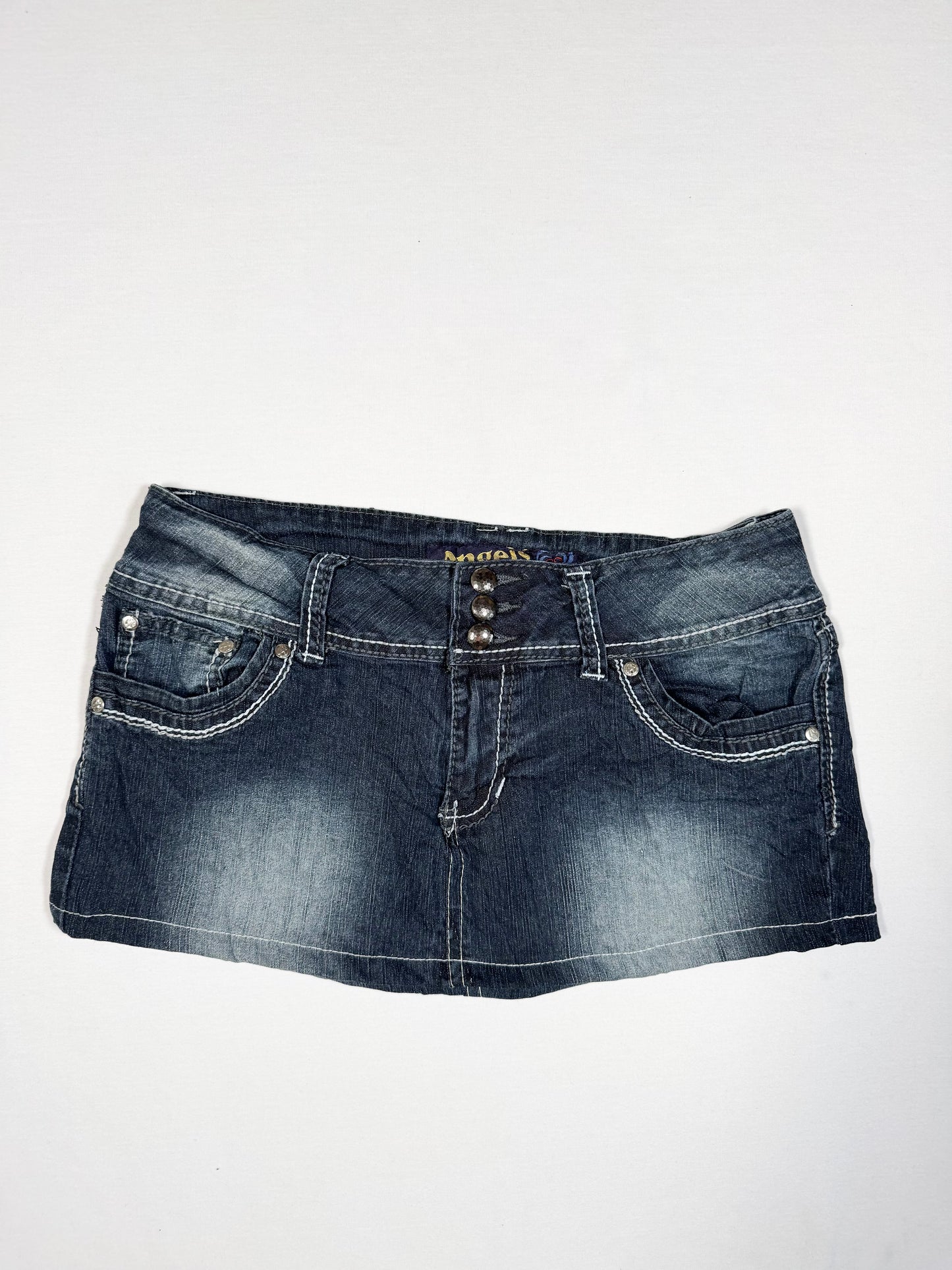 Angels Denim Mini Skirt ♡ Size L