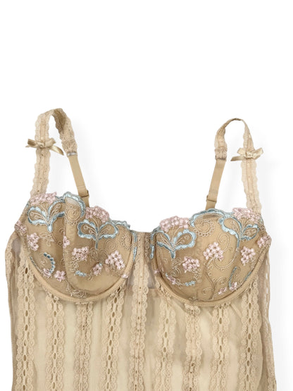 Beige Lace Cami ♡ S