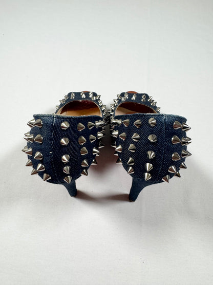 LV Replica Denim Studded Heels ♡ Size 36