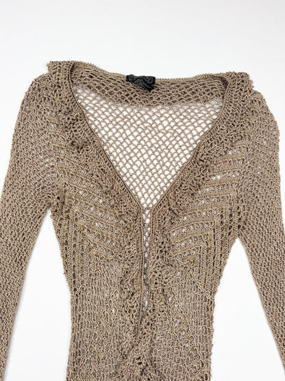 Crochet Long Sleeved Top ♡ XXS