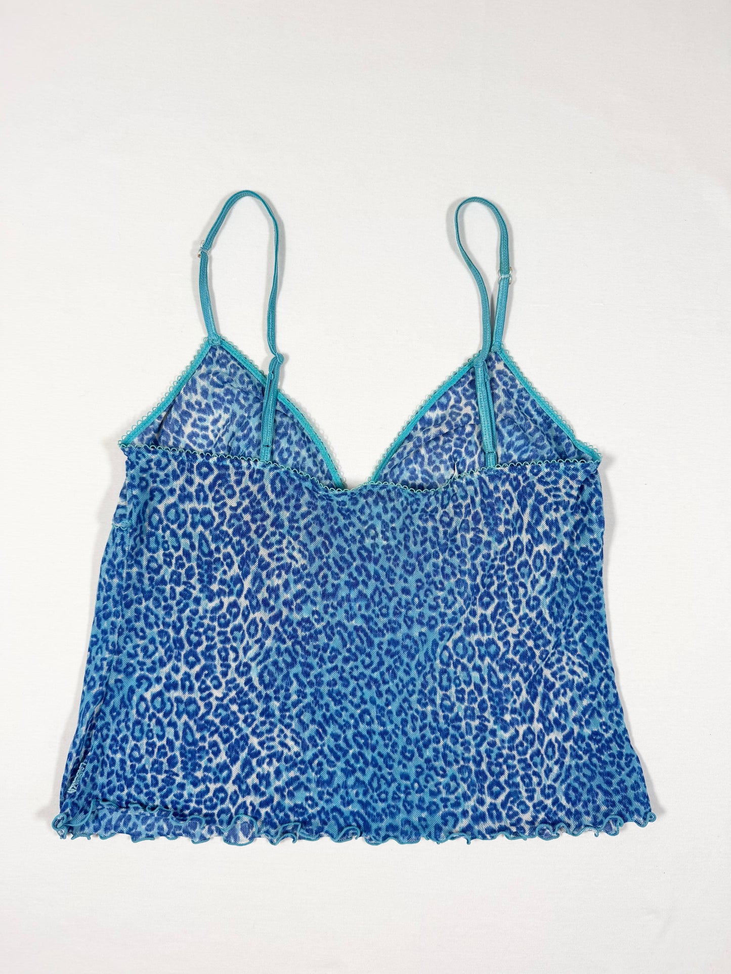 Blue Leopard Micromesh Cami ♡ Size L