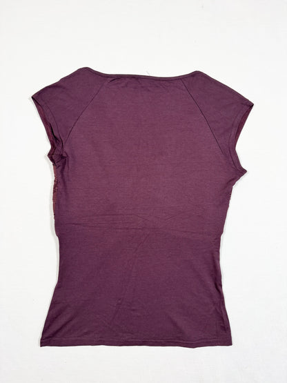 Morgan De Toi Burgundy Tee ♡ Size S