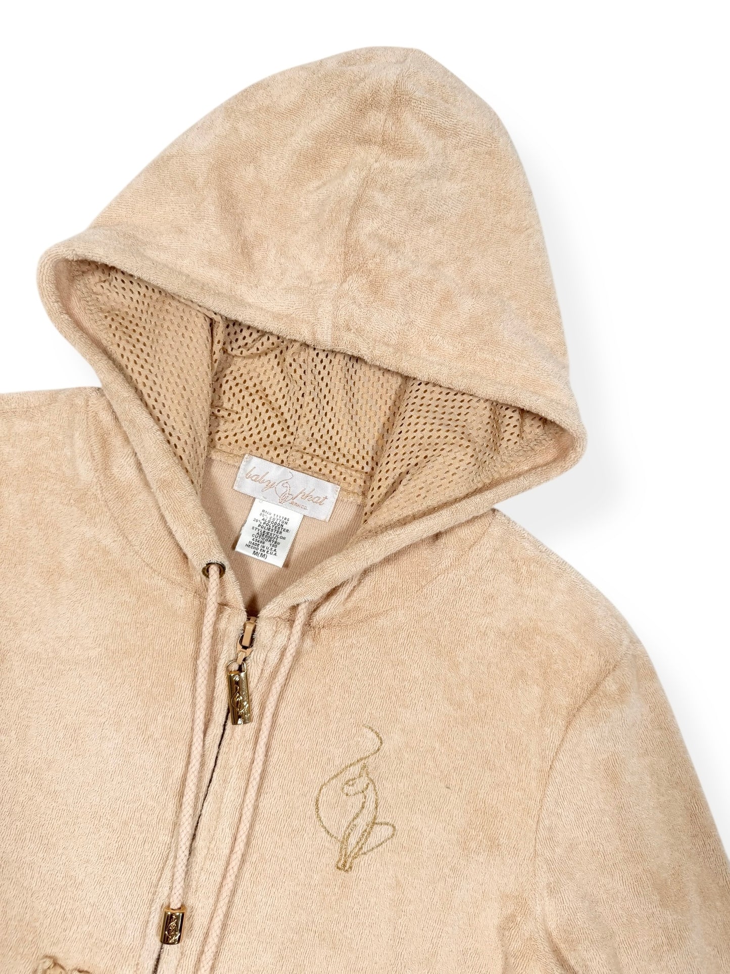 Baby Phat Towelling Zip Up Hoodie ♡ Size S