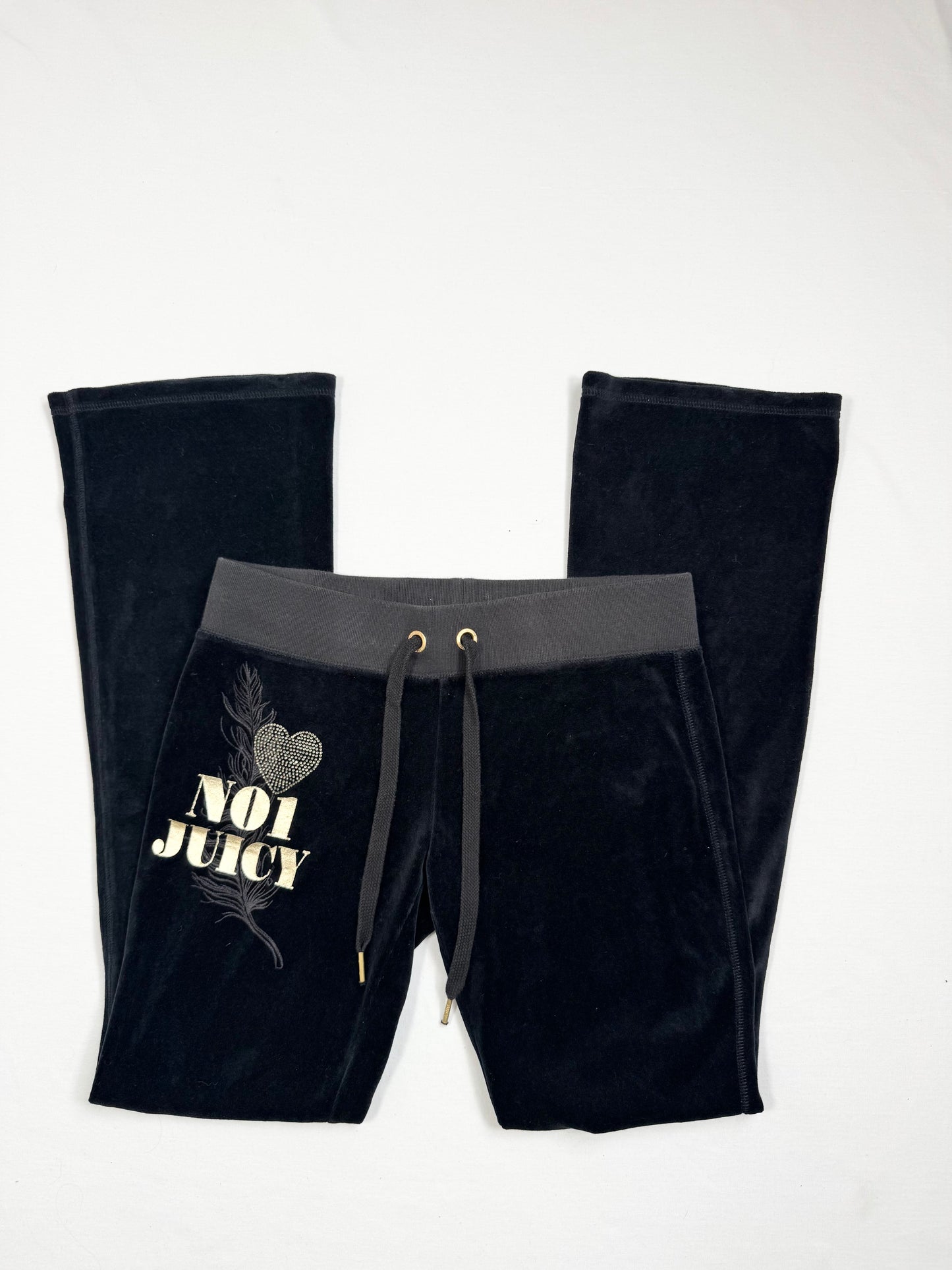 Juicy Couture Black Velour Frilled Tracksuit ♡ XS/M