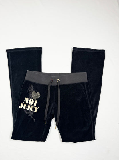 Juicy Couture Black Velour Frilled Tracksuit ♡ XS/M