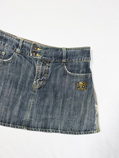 Von Dutch Camo Pleated Mini Skirt ♡ Size S