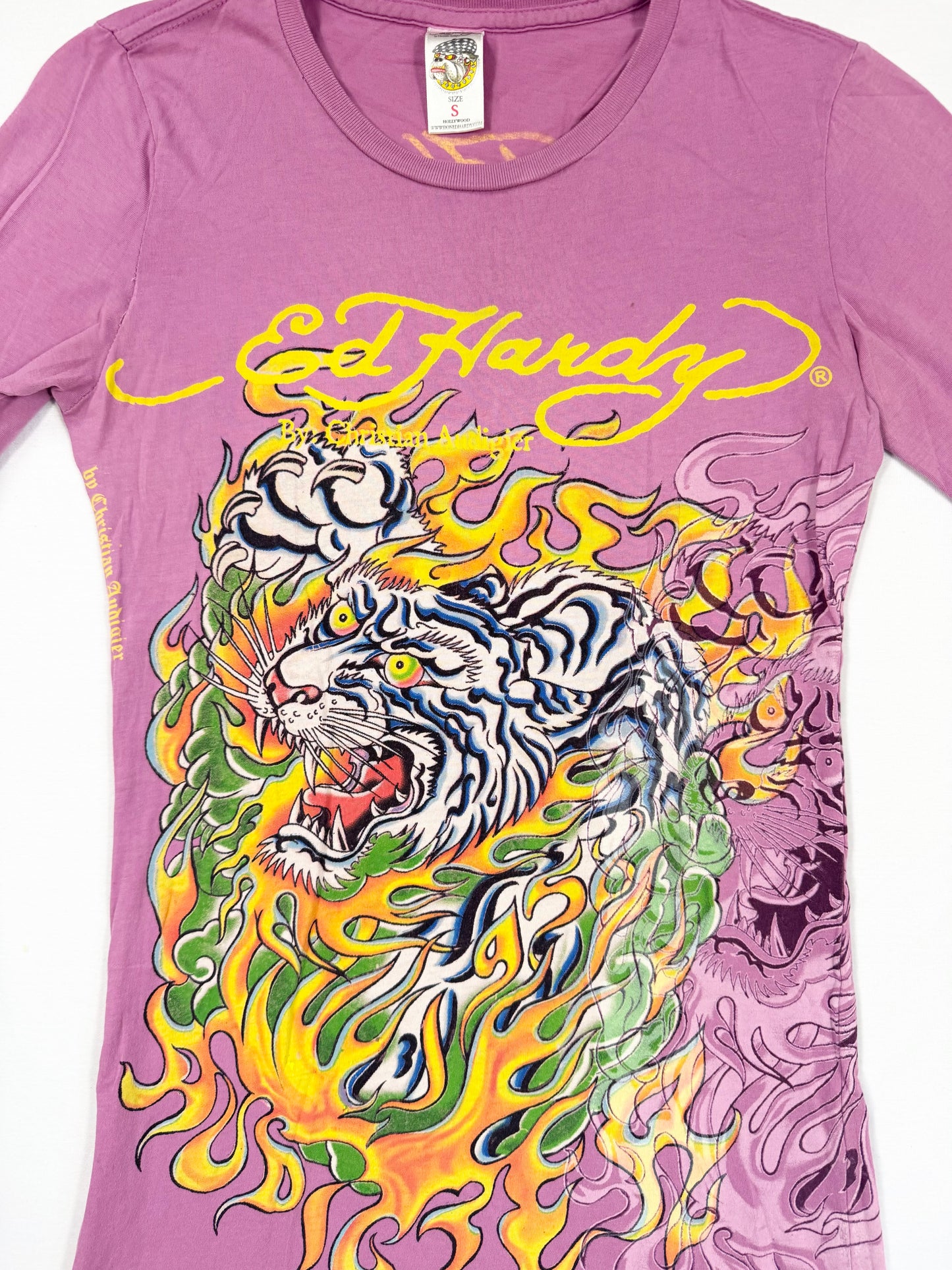 Purple Ed Hardy Long Sleeved Top ♡ S