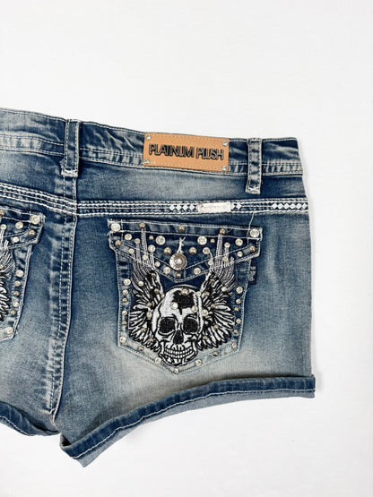 Skull Shorts ♡ Size L