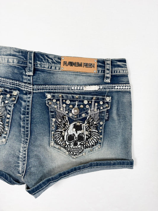 Skull Shorts ♡ Size L