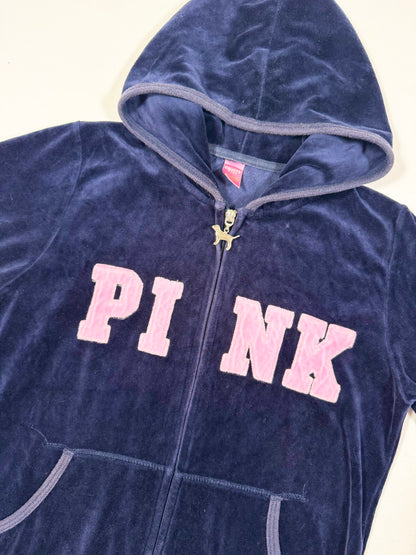 PINK Victorias Secret Velour Zip Up ♡ Size S
