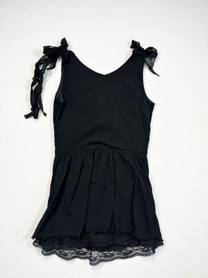Black Micromesh Tank ♡ S
