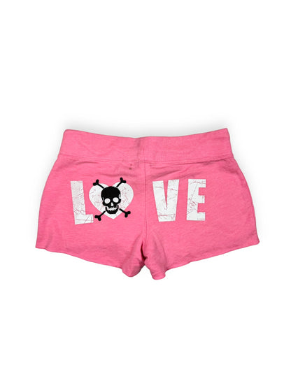 No Boundaries Love Skull Shorts