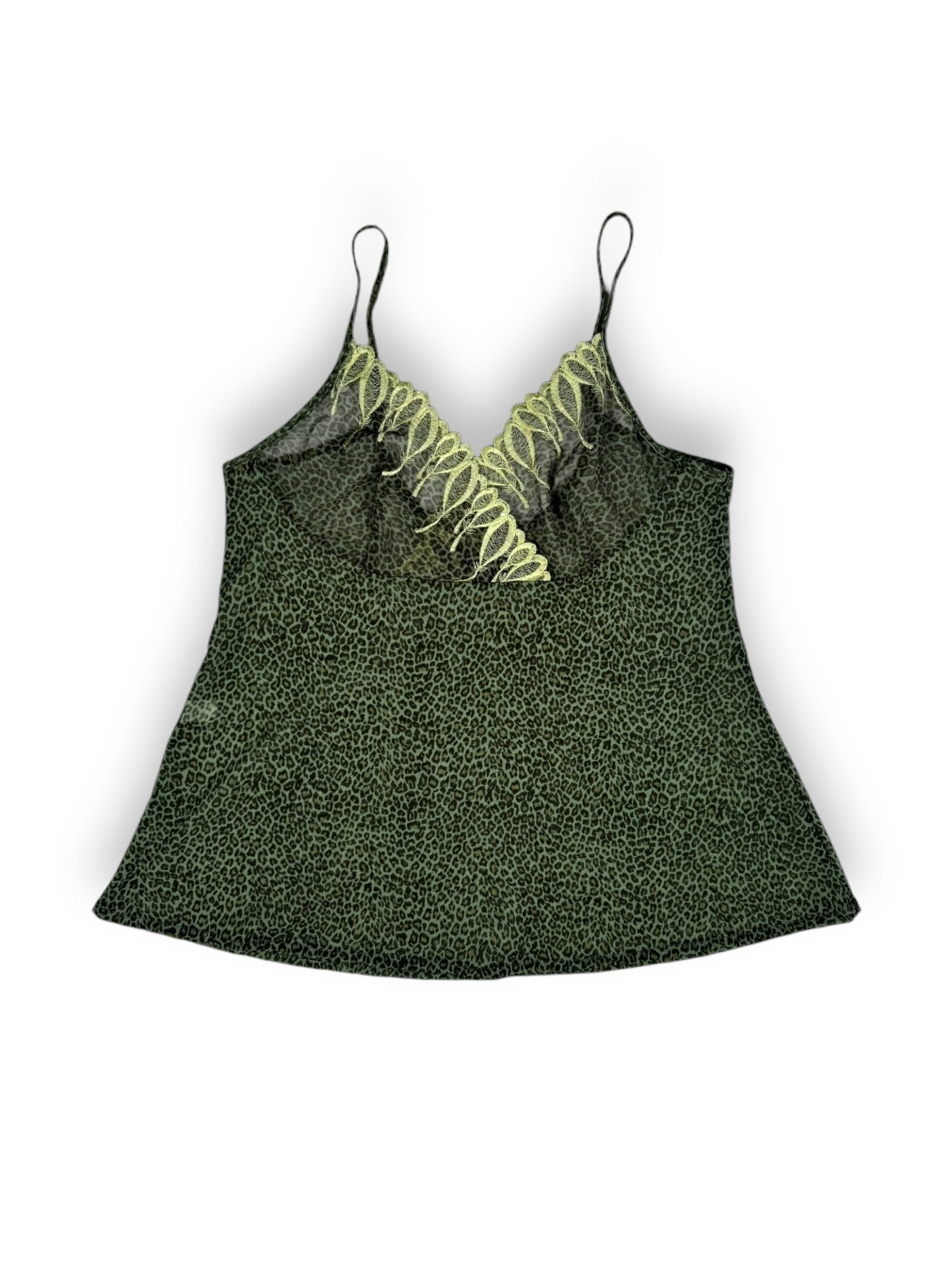 Green Leopard Cami