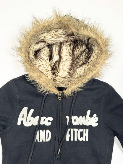 Abercrombie & Fitch Fur Zip Up Hoodie