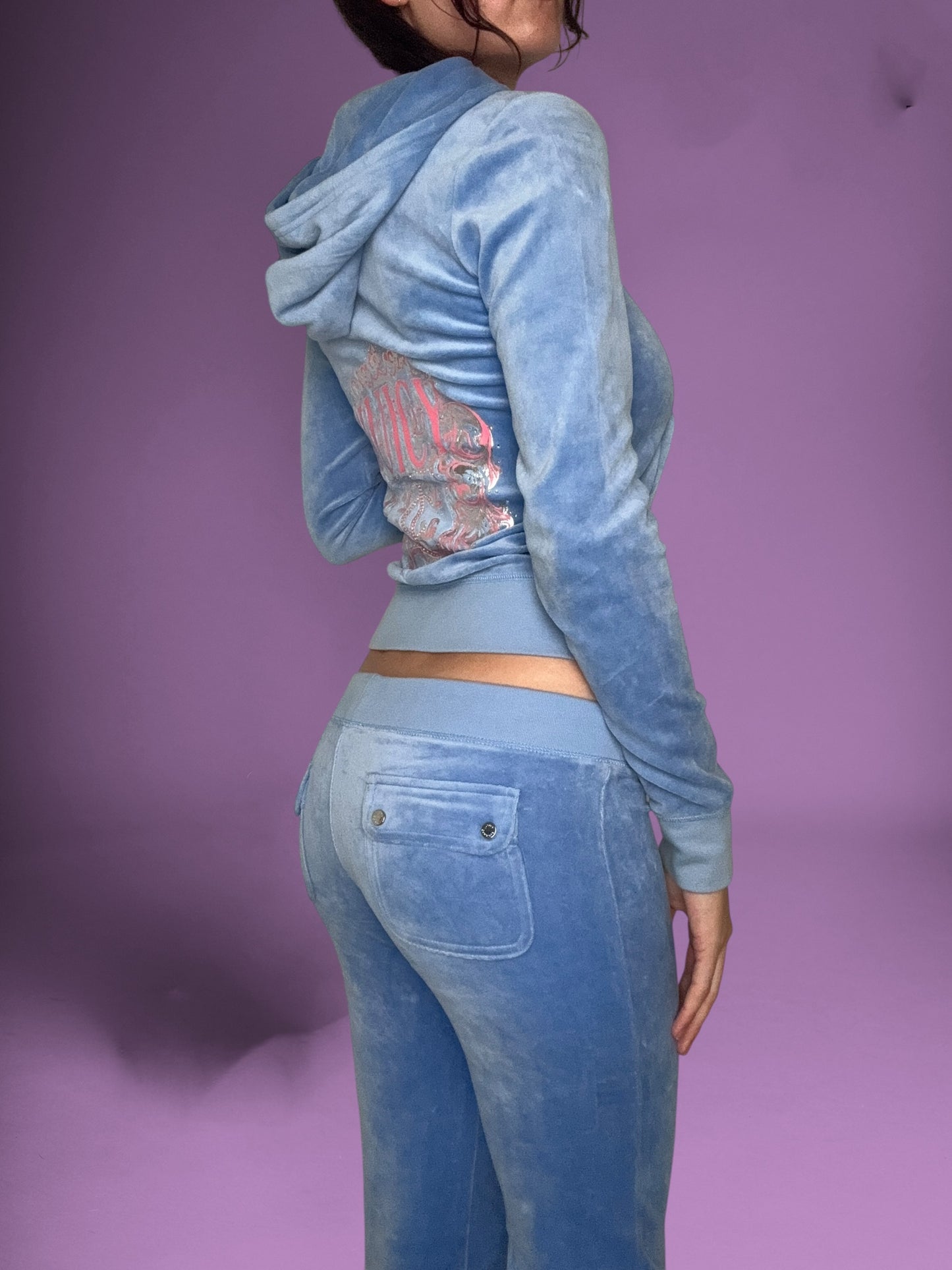 Blue & Pink Juicy Couture Velour Tracksuit ♡ XS/S