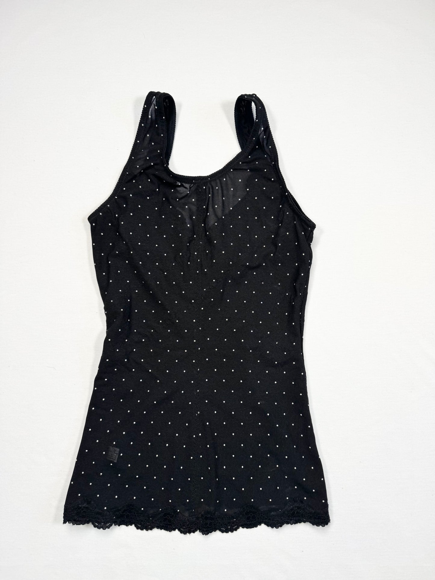 Black Polka Shapewear Tank ♡ XS/S