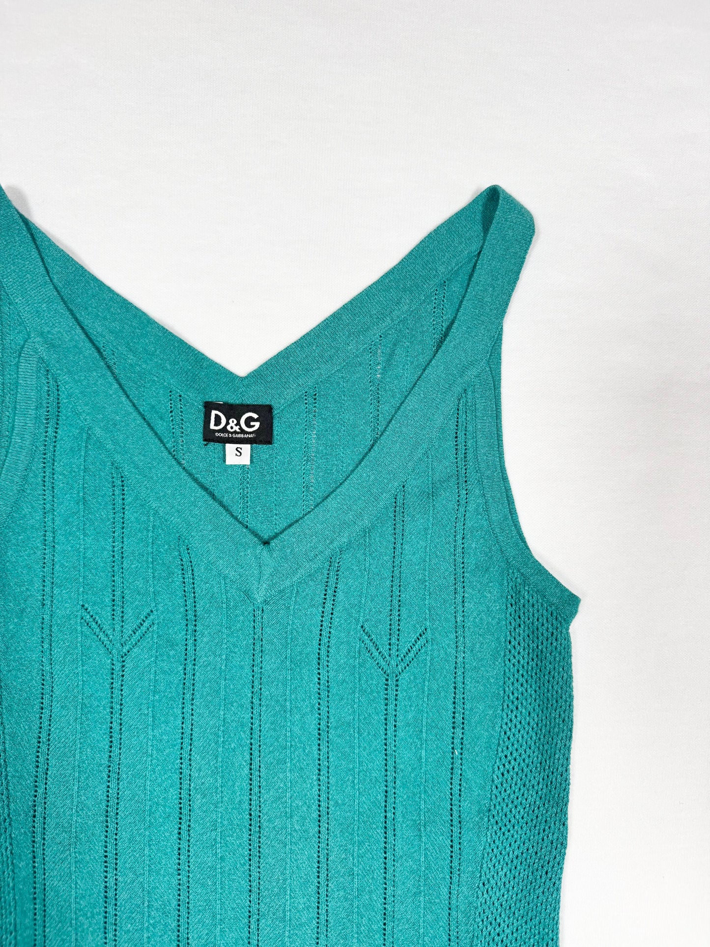 D&G Turquoise Tank & Cardigan ♡ Size S