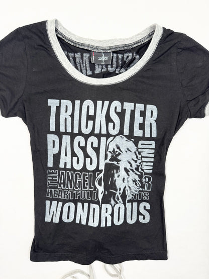 Lace Up Back Tee ♡ Size XS