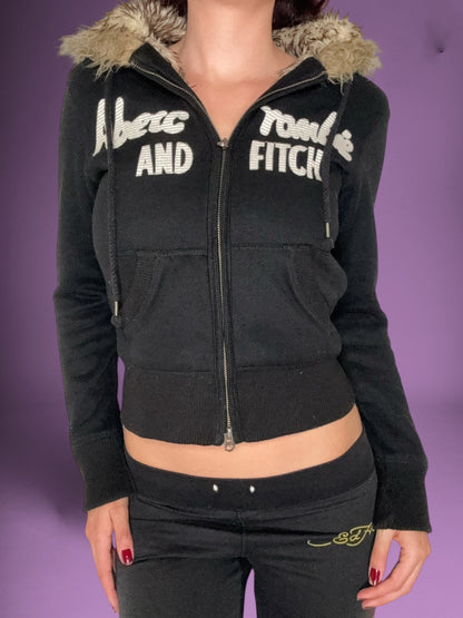 Abercrombie & Fitch Fur Zip Up Hoodie