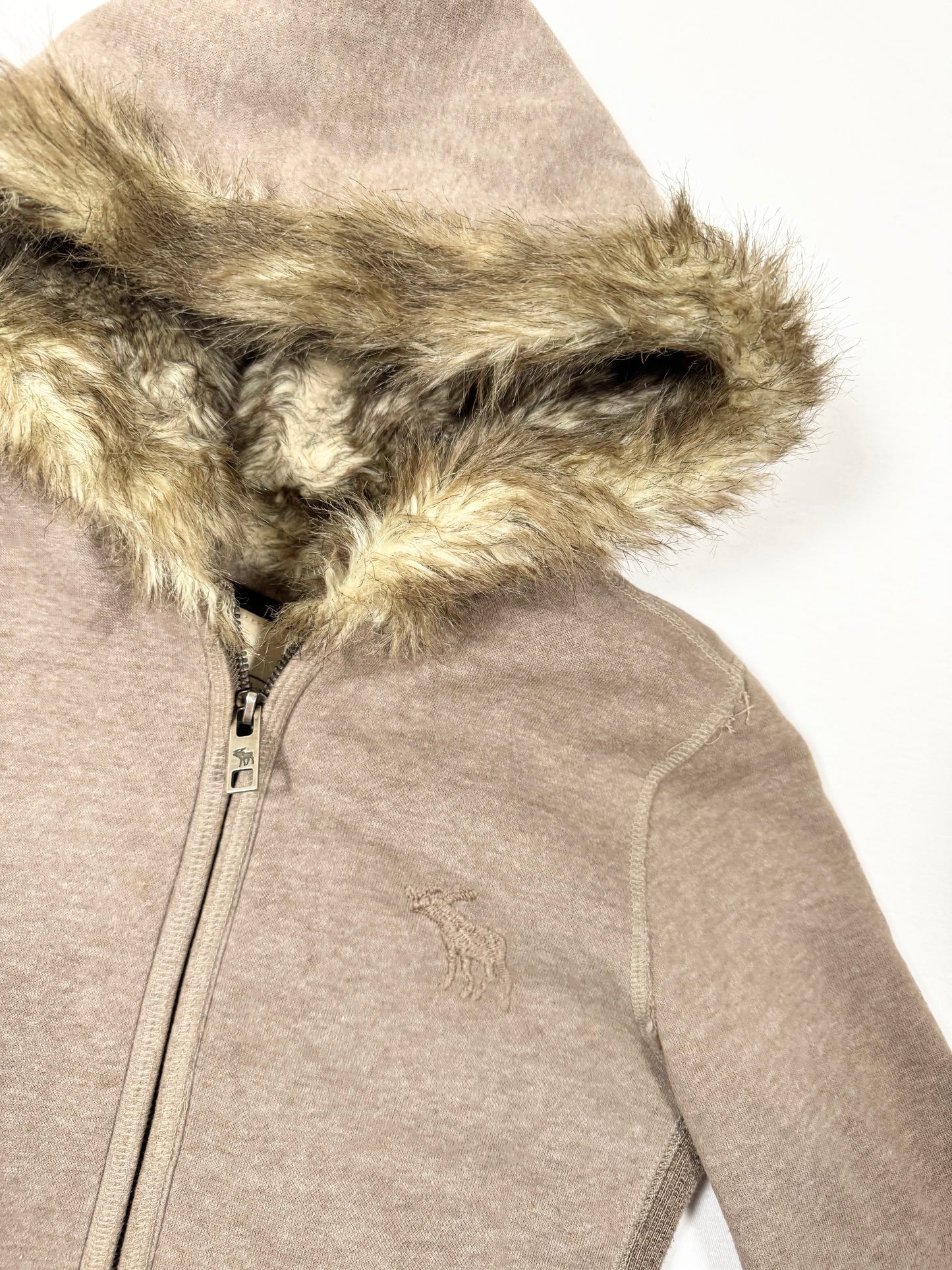 Abercrombie & Fitch Fur Hood Zip Up