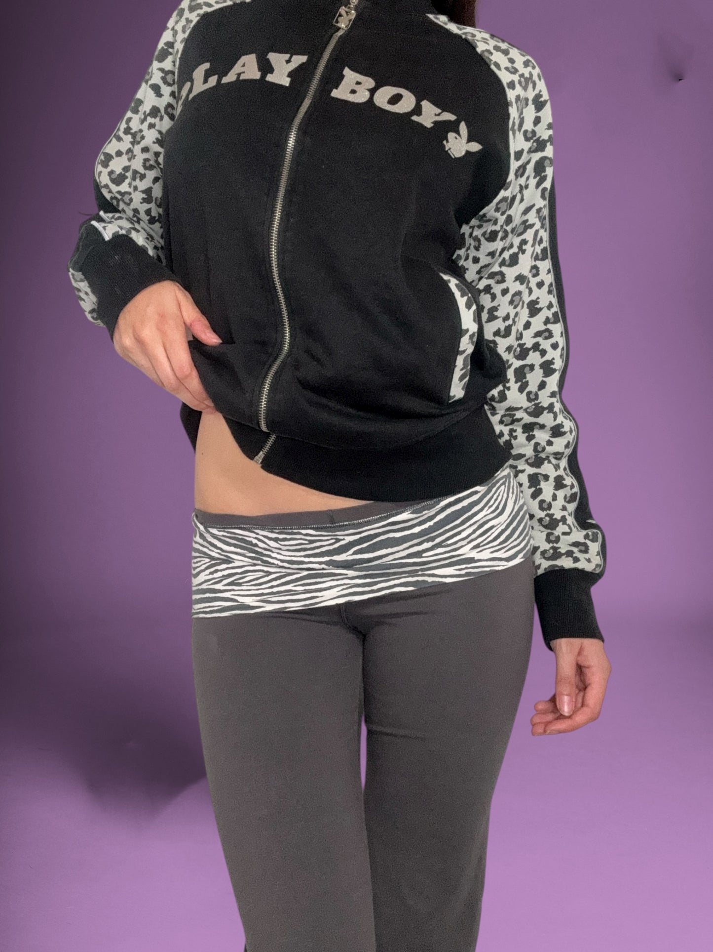 Victorias Secret Zebra Fold Over Leggings ♡ Size M