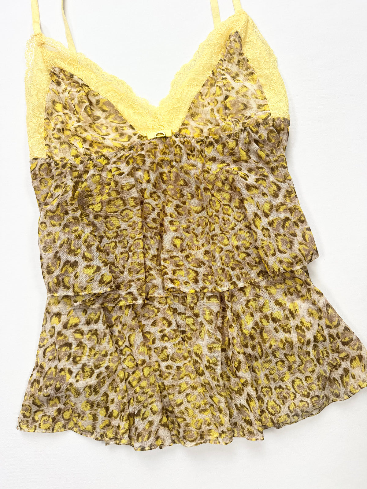 Yellow Leopard Print Cami ♡ S