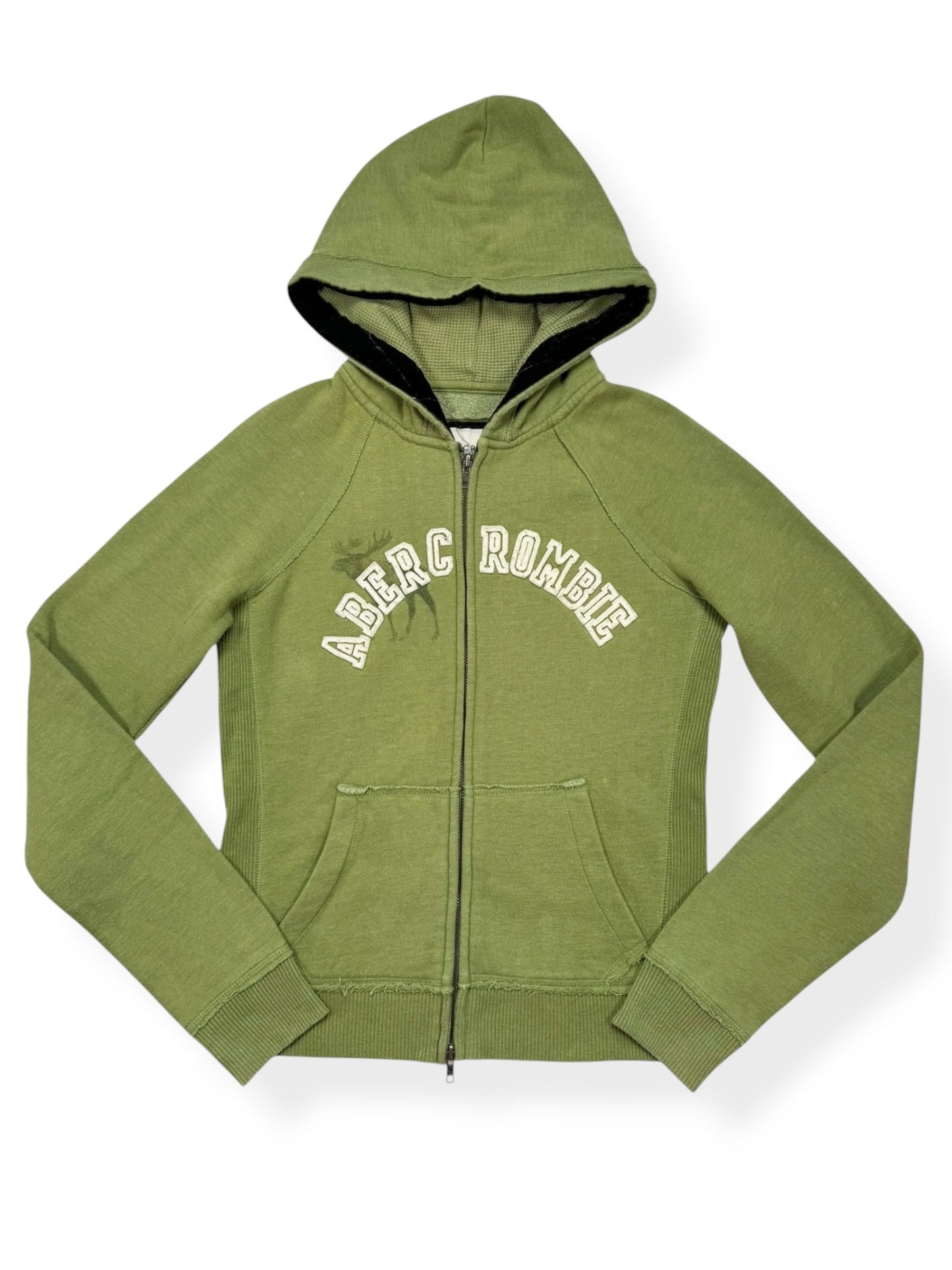 Abercrombie Green Zip Up Hoodie ♡ L