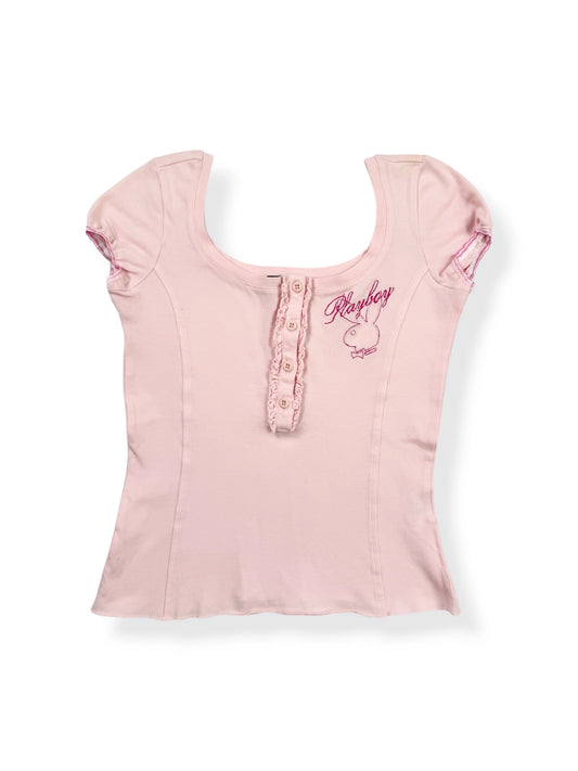 Pink Playboy Babydoll Tee ♡ S/M