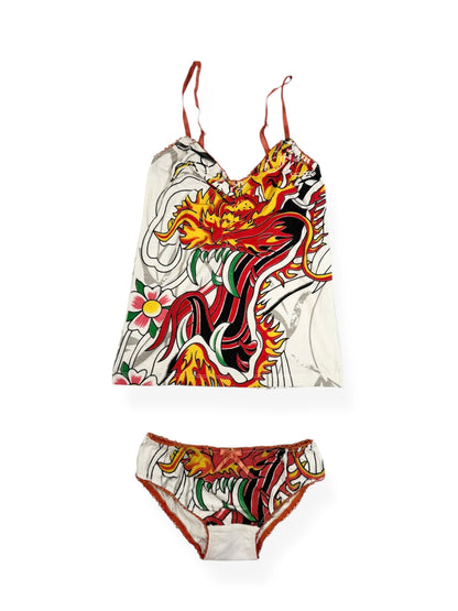Christian Audigier Cami & Underwear Set ♡ XS