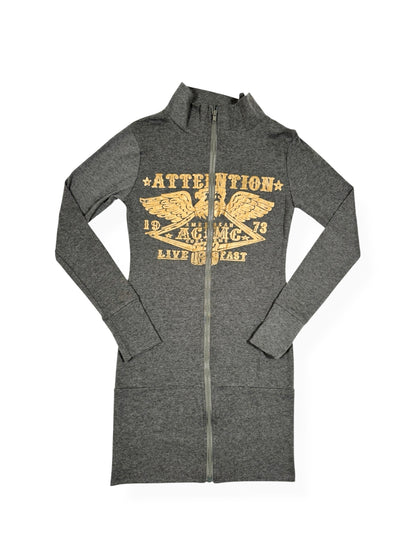 Grunge Zip Up Dress ♡ Size S